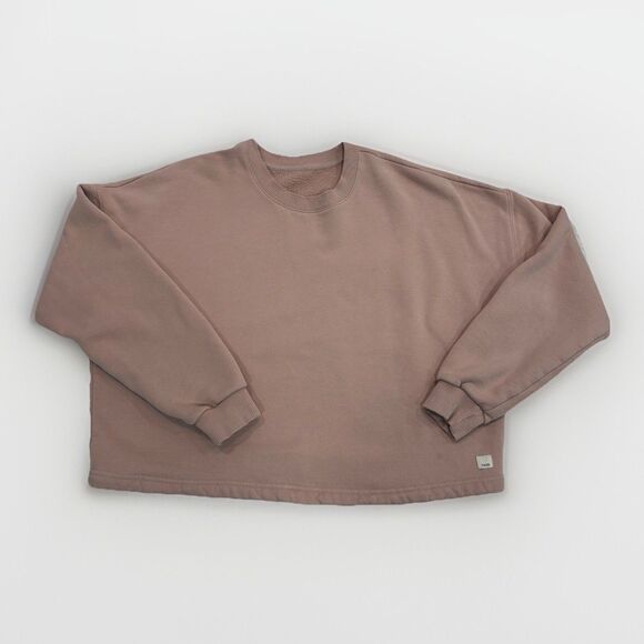 Vuori Sweaters - Vuori Sweatshirt Womens Size Large Restore Crewneck Crop Pink Pullover Athletic